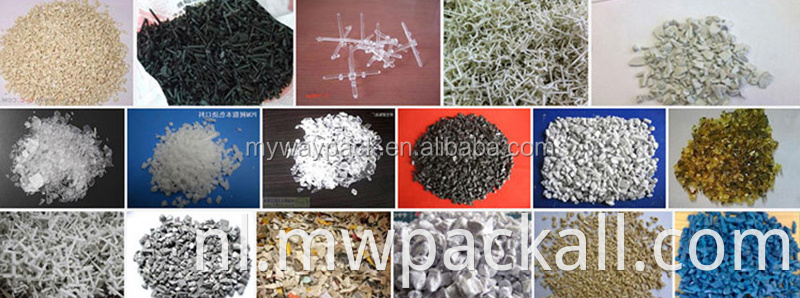 Huishoudelijke plastic verpletterende machine vlok type mes plastic afval PET-fles recycling crusher shredder: